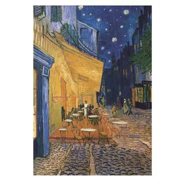   Művészet A Kávézó terasza este Van Gogh 1000 db-os Compact puzzle Clementoni