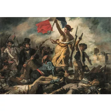   Művészet A szabadság vezeti a népet Delacroix 1000 db-os Compact puzzle Clementoni