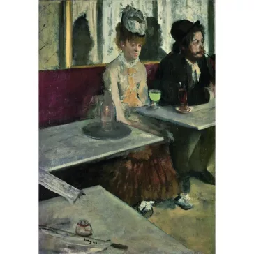   Művészet Egy kávézóban Degas 1000 db-os Compact puzzle Clementoni