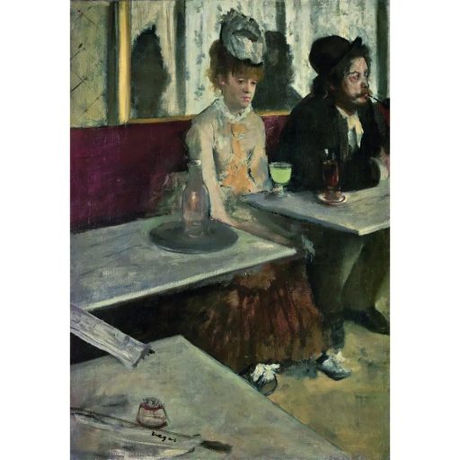 Művészet Egy kávézóban Degas 1000 db-os Compact puzzle Clementoni