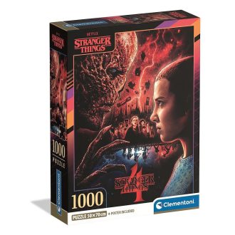   Stranger Things Eleven vs. Vecna 1000 db-os Compact puzzle Clementoni