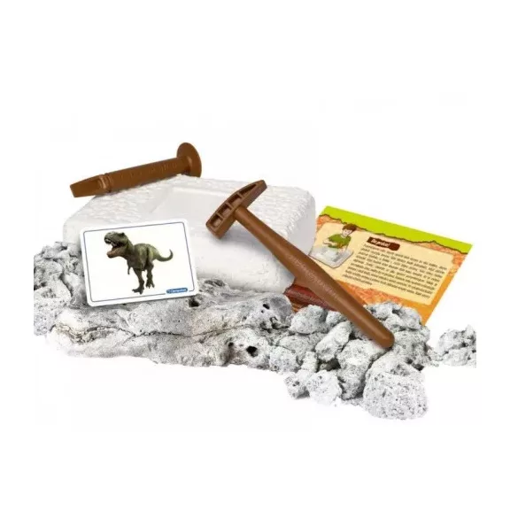 Világító dinoszaurusz Archeo Fun T-Rex régészeti készlet Clementoni