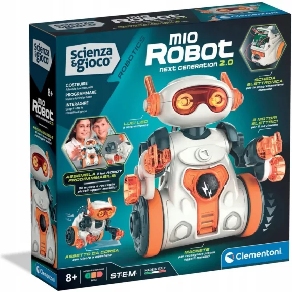 Programozható játékrobot Mio the robot 2.0 Clementoni Programozható játékrobot Mio the robot 2.0 Clementoni