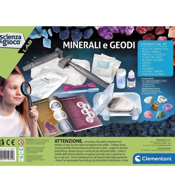 Ásványok és geódák Science tudományos szett Clementoni