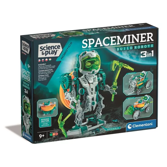 Robot Spaceminer 3 az 1-ben építőjáték Clementoni Robot Spaceminer 3 az 1-ben építőjáték Clementoni
