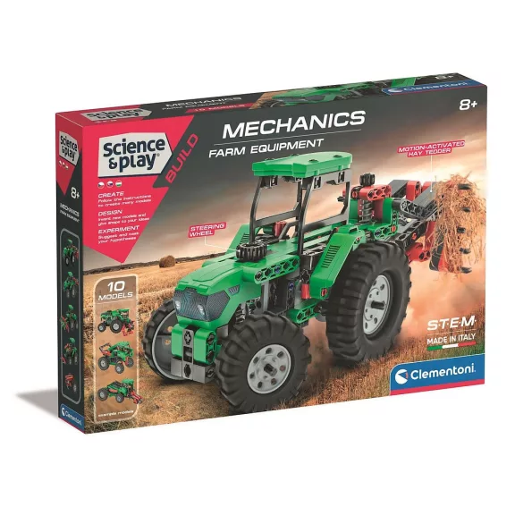 Traktor Mechanics 10 az 1-ben építőjáték Clementoni Traktor Mechanics 10 az 1-ben építőjáték Clementoni