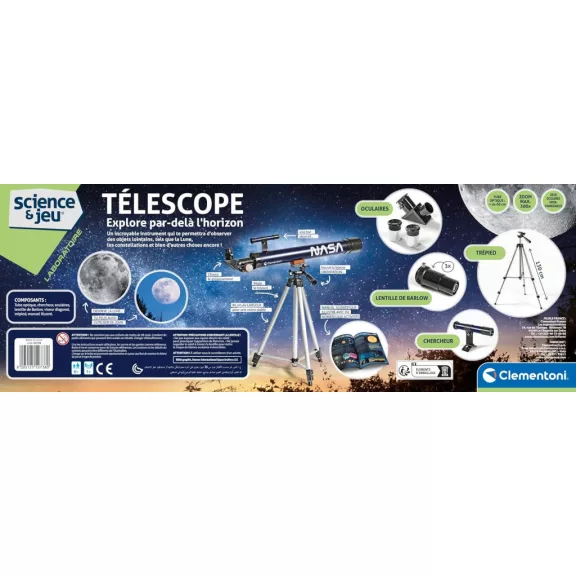 NASA teleszkóp szett Science & Play Clementoni