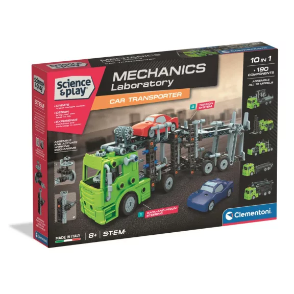 Autószállító Mechanics 10 az 1-ben építőjáték Clementoni Autószállító Mechanics 10 az 1-ben építőjáték Clementoni