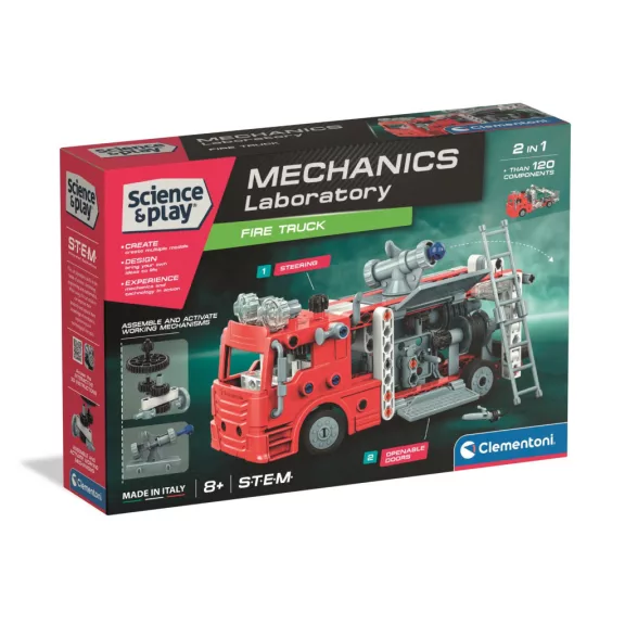 Tűzoltóautó Mechanics 2 az 1-ben építőjáték Clementoni Tűzoltóautó Mechanics 2 az 1-ben építőjáték Clementoni