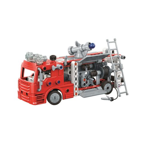 Tűzoltóautó Mechanics 2 az 1-ben építőjáték Clementoni