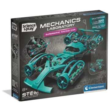 Versenyautó Mechanics építőjáték Clementoni