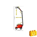 COBI 1683 – Manitou 280 TJ munkagép építőjáték – 100% kompatibilis minden más kedvelt márkával