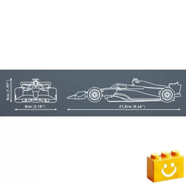   COBI 1684 – BWT Alpine F1 Team versenyautó építőjáték – 100% kompatibilis minden más kedvelt márkával