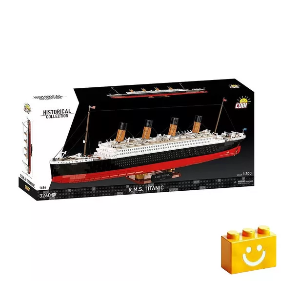 COBI 1686 - R.M.S. Titanic 1:300 építőjáték – 100% kompatibilis minden más kedvelt márkával COBI 1686 - R.M.S. Titanic 1:300 építőjáték – 100% kompatibilis minden más kedvelt márkával