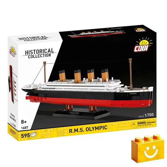 COBI 1687 - R.M.S. Olympic (1911) - történelmi óceánjáró - 100% kompatibilis minden más kedvelt márkával COBI 1687 - R.M.S. Olympic (1911) - történelmi óceánjáró - 100% kompatibilis minden más kedvelt márkával