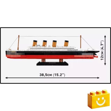   COBI 1687 - R.M.S. Olympic (1911) - történelmi óceánjáró - 100% kompatibilis minden más kedvelt márkával