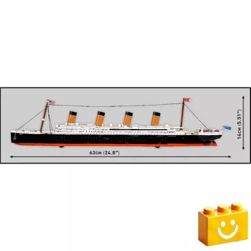   COBI 1688 - R.M.S. Titanic 1:450 - 100% kompatibilis minden más kedvelt márkával
