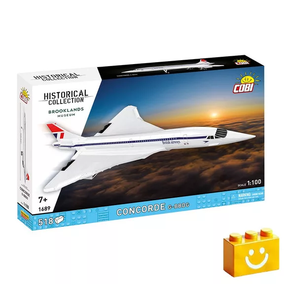 COBI 1689 - Concorde G-BBDG szuperszonikus utasszállító repülőgép - 100% kompatibilis minden más kedvelt márkával COBI 1689 - Concorde G-BBDG szuperszonikus utasszállító repülőgép - 100% kompatibilis minden más kedvelt márkával