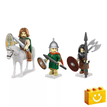   COBI 20075 - Germán harcosok (Germanic Warriors) minifigurák - 100% kompatibilis minden más kedvelt márkával