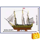 COBI 20096 - HMS Victory sorhajó építőjáték – 100% kompatibilis minden más kedvelt márkával