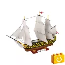 COBI 20096 - HMS Victory sorhajó építőjáték – 100% kompatibilis minden más kedvelt márkával