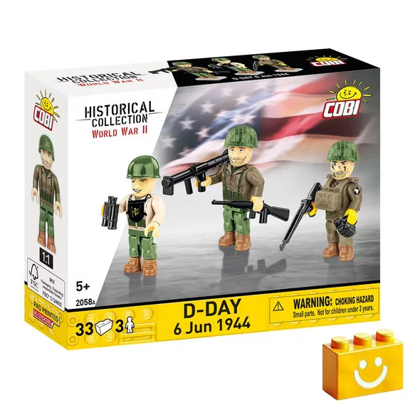 COBI 2058 - D-nap 1944. június 6. Figurakészlet építőjáték – 100% kompatibilis minden más kedvelt márkával COBI 2058 - D-nap 1944. június 6. Figurakészlet építőjáték – 100% kompatibilis minden más kedvelt márkával