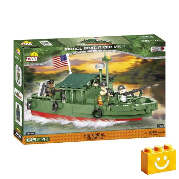 COBI 2238 – Patrol Boat, River MK II – Őrnaszád építőjáték – 100% kompatibilis minden más kedvelt márkával COBI 2238 – Patrol Boat, River MK II – Őrnaszád építőjáték – 100% kompatibilis minden más kedvelt márkával