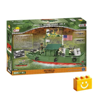   COBI 2238 – Patrol Boat, River MK II – Őrnaszád építőjáték – 100% kompatibilis minden más kedvelt márkával