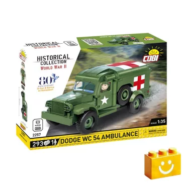   COBI 2257 – Dodge WC-54 Mentőautó építőjáték – 100% kompatibilis minden más kedvelt márkával