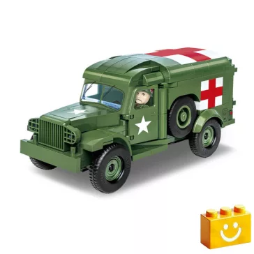   COBI 2257 – Dodge WC-54 Mentőautó építőjáték – 100% kompatibilis minden más kedvelt márkával