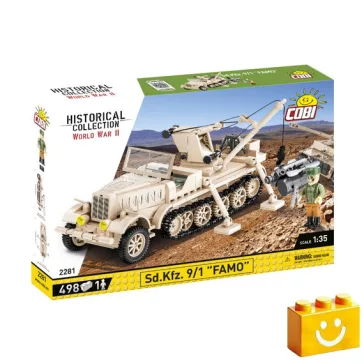   COBI 2281 – Sd.Kfz. 9/1 "FAMO" építőjáték – 100% kompatibilis minden más kedvelt márkával