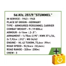 COBI 2283 – Sd.KFZ. 251/9 "STUMMEL" építőjáték – 100% kompatibilis minden más kedvelt márkával
