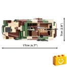 COBI 2283 – Sd.KFZ. 251/9 "STUMMEL" építőjáték – 100% kompatibilis minden más kedvelt márkával