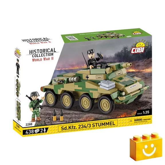 COBI 2288 – Sd.Kfz 234/3 STUMMEL építőjáték – 100% kompatibilis minden más kedvelt márkával COBI 2288 – Sd.Kfz 234/3 STUMMEL építőjáték – 100% kompatibilis minden más kedvelt márkával