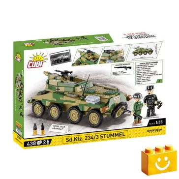  COBI 2288 – Sd.Kfz 234/3 STUMMEL építőjáték – 100% kompatibilis minden más kedvelt márkával