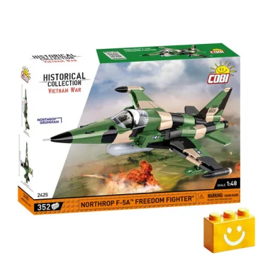   COBI 2425 – Northrop F-5A Freedom Fighter – Amerikai vadászgép építőjáték – 100% kompatibilis minden más kedvelt márkával
