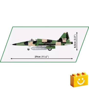   COBI 2425 – Northrop F-5A Freedom Fighter – Amerikai vadászgép építőjáték – 100% kompatibilis minden más kedvelt márkával
