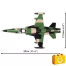 COBI 2425 – Northrop F-5A Freedom Fighter – Amerikai vadászgép építőjáték – 100% kompatibilis minden más kedvelt márkával COBI 2425 – Northrop F-5A Freedom Fighter – Amerikai vadászgép építőjáték – 100% kompatibilis minden más kedvelt márkával