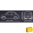 COBI 24353 – Fiat Abarth 595 – Executive Edition építőjáték – 100% kompatibilis minden más kedvelt márkával COBI 24353 – Fiat Abarth 595 – Executive Edition építőjáték – 100% kompatibilis minden más kedvelt márkával