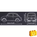 COBI 24354 – Fiat Abarth 595 építőjáték – 100% kompatibilis minden más kedvelt márkával COBI 24354 – Fiat Abarth 595 építőjáték – 100% kompatibilis minden más kedvelt márkával
