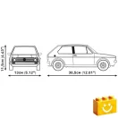 COBI 24358 – Volkswagen Golf GTI (1976–1983) – Executive Edition építőjáték – 100% kompatibilis minden más kedvelt márkával