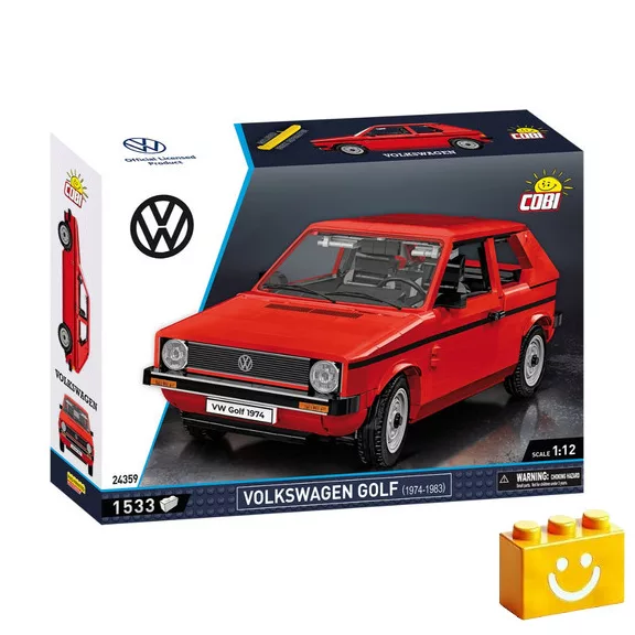 COBI 24359 – Volkswagen Golf (1974–1983) építőjáték – 100% kompatibilis minden más kedvelt márkával COBI 24359 – Volkswagen Golf (1974–1983) építőjáték – 100% kompatibilis minden más kedvelt márkával