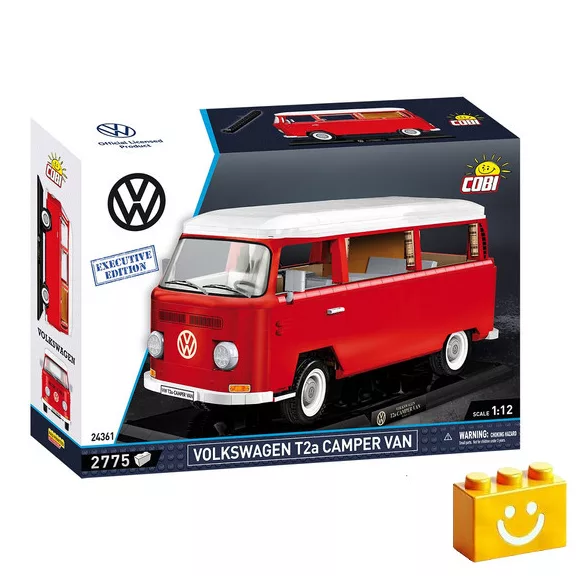 COBI 24361 - Volkswagen T2a Camper Van - Executive Edition - klasszikus lakóautó modell - 100% kompatibilis minden más kedvelt márkával COBI 24361 - Volkswagen T2a Camper Van - Executive Edition - klasszikus lakóautó modell - 100% kompatibilis minden más kedvelt márkával