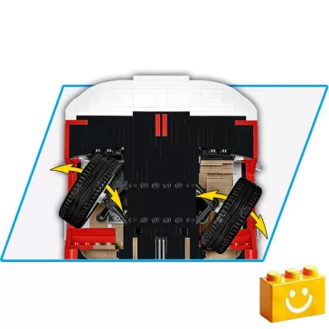   COBI 24361 - Volkswagen T2a Camper Van - Executive Edition - klasszikus lakóautó modell - 100% kompatibilis minden más kedvelt márkával