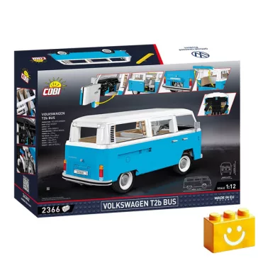   COBI 24362 - Volkswagen T2b Bus - klasszikus mikrobusz modell - 100% kompatibilis minden más kedvelt márkával