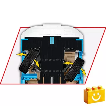   COBI 24362 - Volkswagen T2b Bus - klasszikus mikrobusz modell - 100% kompatibilis minden más kedvelt márkával