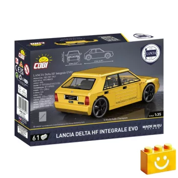   COBI 24515 – 1991 Lancia Delta HF Integrale EVO építőjáték – 100% kompatibilis minden más kedvelt márkával