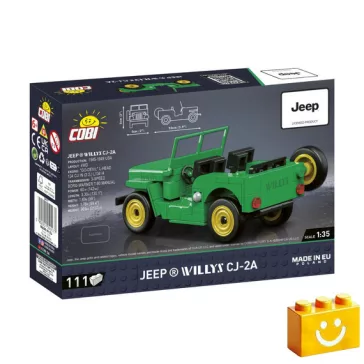  COBI 24517 – Jeep Willys CJ-2A (Zöld) építőjáték – 100% kompatibilis minden más kedvelt márkával