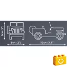 COBI 24518 – Jeep Willys CJ-2A (Fehér) építőjáték – 100% kompatibilis minden más kedvelt márkával COBI 24518 – Jeep Willys CJ-2A (Fehér) építőjáték – 100% kompatibilis minden más kedvelt márkával