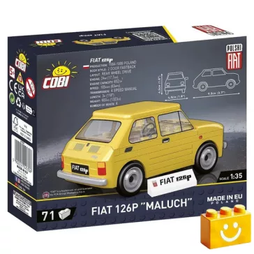   COBI 24530 – Polski Fiat 126p építőjáték – 100% kompatibilis minden más kedvelt márkával